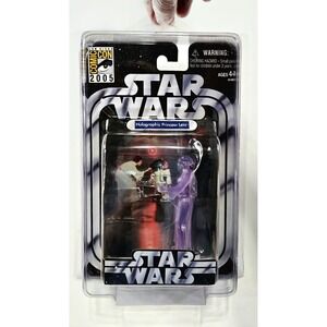 Star Wars Holographic Princess Leia SDCC‎ 2005 Exclusive 3.75" Action Figure